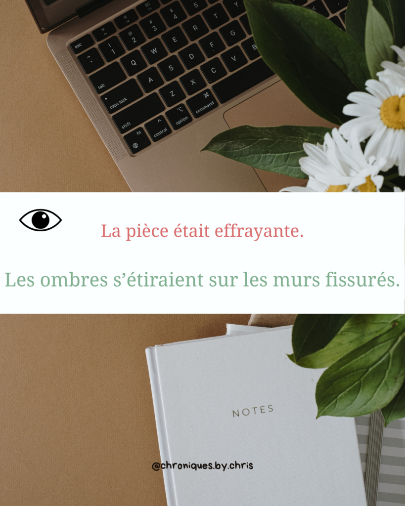 Chris Alcazar relecture correction maquette roman astuce écriture show dont tell (2)