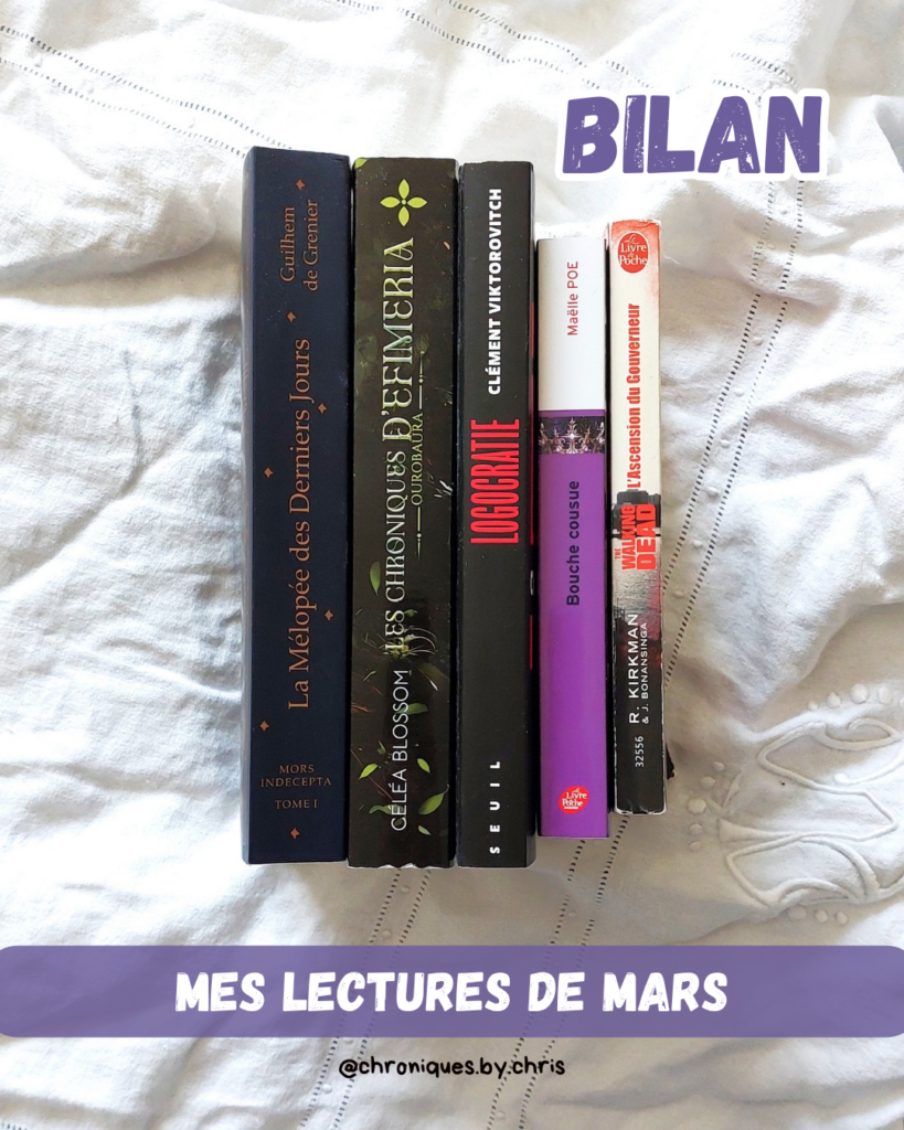 couv Bilan lecture mars 2026 chris alcazar relecture et correction